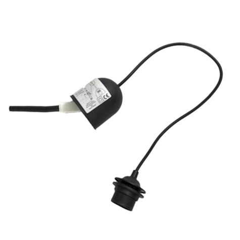 Cordon de suspension plastique 51 cm - Noir