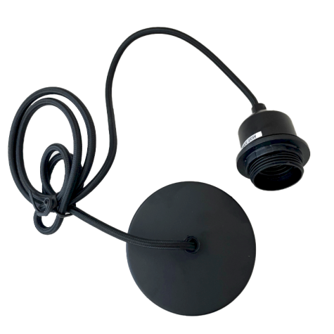 Cordon de suspension textile 1.50 M - Noir
