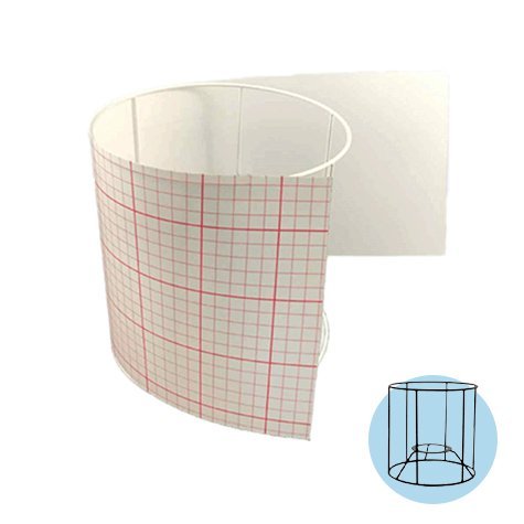 Découpe polyphane adhésif blanc 30/100 - C12H12 - [12 x 38 cm]