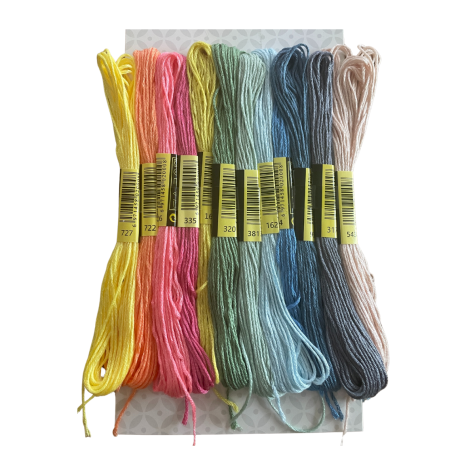 Broderie  - Pack de 12 échevettes - pastel