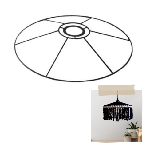 Carcasse abat-jour - Chapeau chinois 30