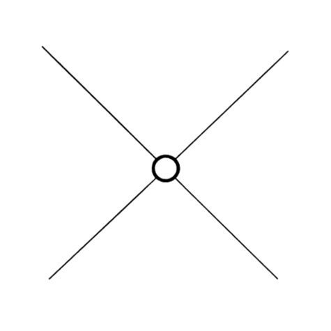 Carcasse abat-jour - Croisillon 4 branches - Bague E27