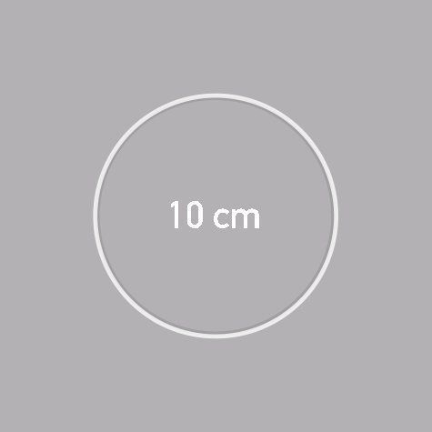 Carcasse d'abat-jour - CERCLE NU  Ø 10 CM