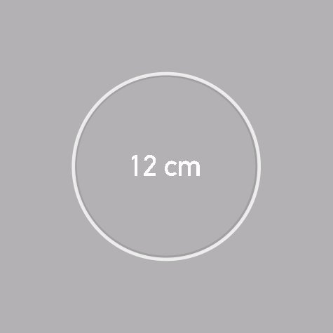 Carcasse d'abat-jour - CERCLE NU Ø 12 CM