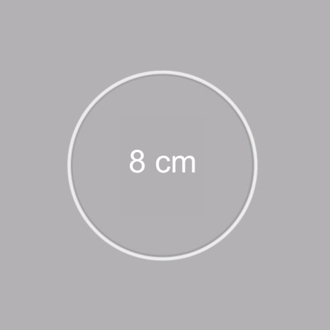 Carcasse d'abat-jour - CERCLE NU  Ø 8 CM