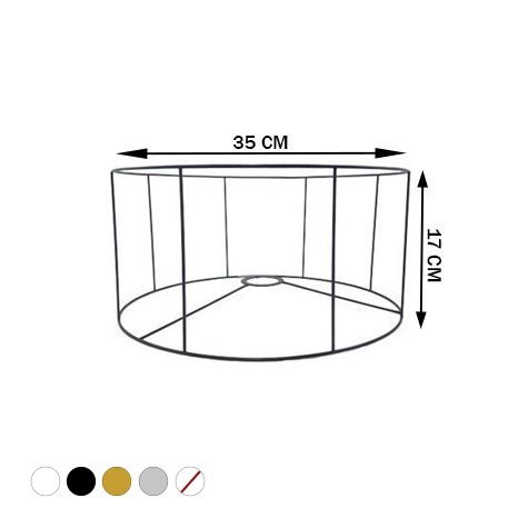 Carcasse d'abat-jour - Cylindrique C35 - 35x17