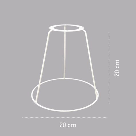 Carcasse d'abat-jour - FIXATION DBV - D20H20