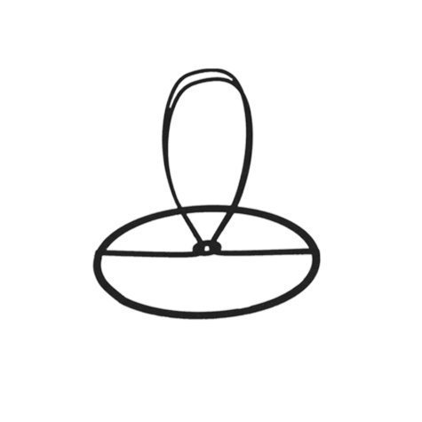 Carcasse d'abat-jour - Pince Flamme ⌀ 6 cm