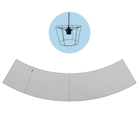 Dessin de gabarit sur FEUILLE pour carcasse d'abat jour - D30