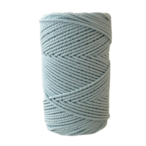 Habillage  - fil de coton Macramé - 2 mm - bleu celeste / 100 M
