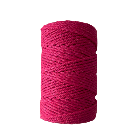 Habillage  - fil de coton Macramé - 2 mm - Fuchsia - 70 M