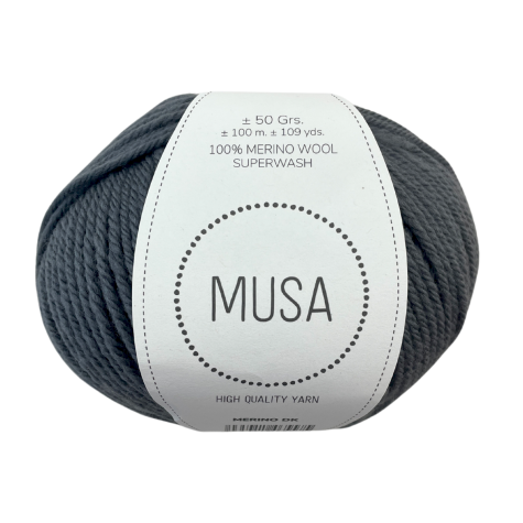 Habillage  - Laine mérinos épaisse ≈  2mm - DK  - Gris foncé / 100 M