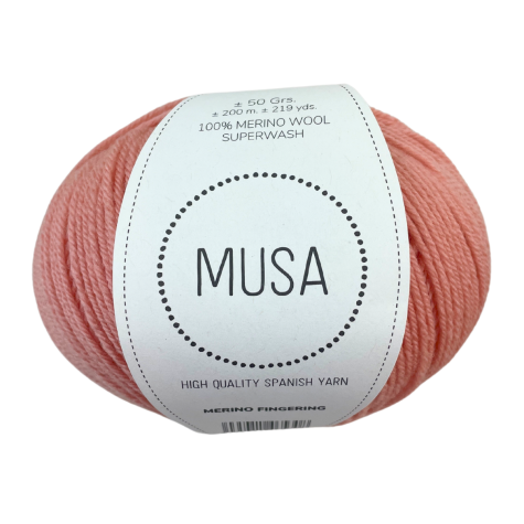 Habillage  - Laine mérinos fine ≈ 1.5 mm - FINGERING - Rose corail / 200 M