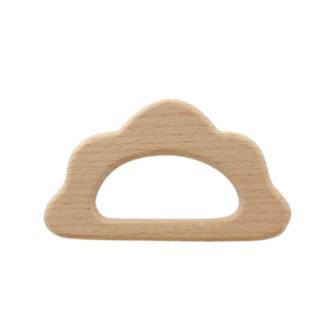 Loisirs créatif -  Anneau en bois de dentition - Nuage