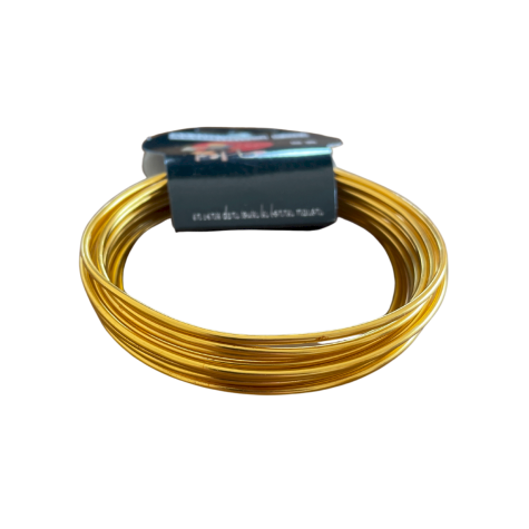 Loisirs créatif - Fils - fil aluminium Or - 2 mm - 5 M