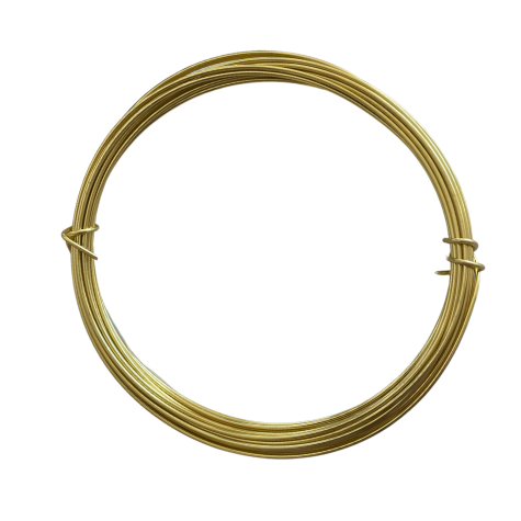Loisirs créatif - Fils - fil aluminium Or - 1.5 mm - 5 M
