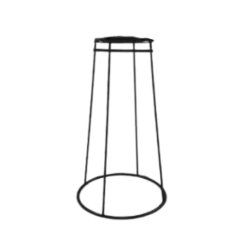 Pied de lampe conique (moon) - base cercle - Hauteur 21 cm