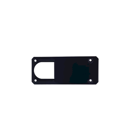 Accessoire pour abat-jour - Plaque de fixation murale pour appliques murales avec barres - Noir