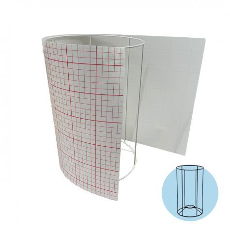 Découpe polyphane adhésif blanc 30/100 - CC12 - [38 x 20 cm]