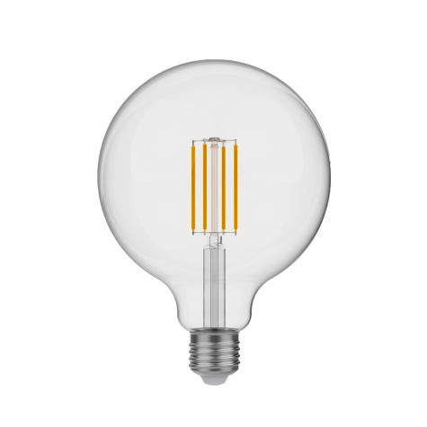 Ampoule LED Transparente à filaments globe-  ⌀ 12.5 cm - Bebulbs - E27