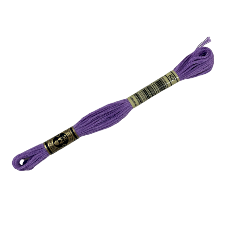 Broderie - Echevette de fil mouliné à broder- 8 M - DMC - Lilas