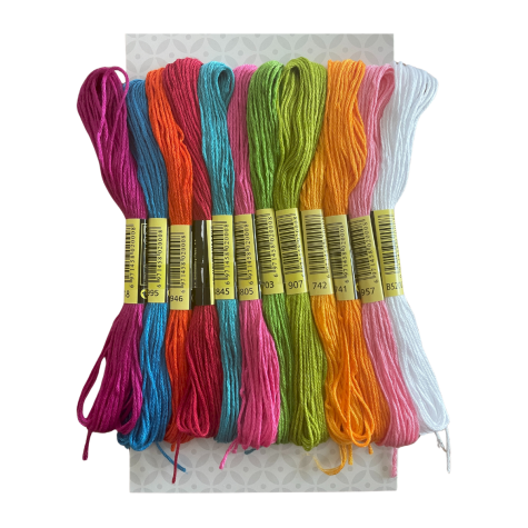 Broderie  - Pack de 12 échevettes - Fun