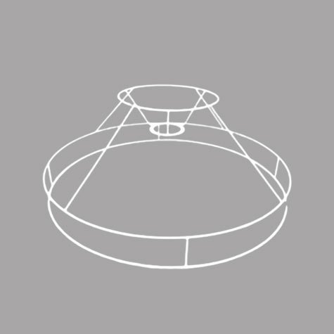 Carcasse abat-jour - Carcasse à bandeau pour suspension - 38 cm