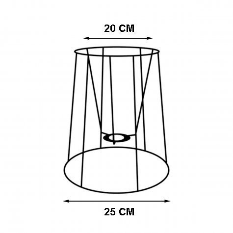 Carcasse abat-jour - Carcasse américain - 25 cm