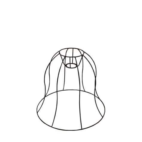 Carcasse abat-jour - Carcasse Cloche Ø 35