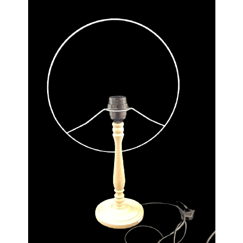 Carcasse abat-jour - Carcasse cylindrique plate eclipse - diamètre 30 cm - Pour pied de lampe