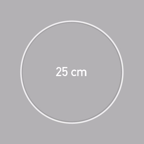 Carcasse abat jour - CERCLE NU  Ø 25 CM