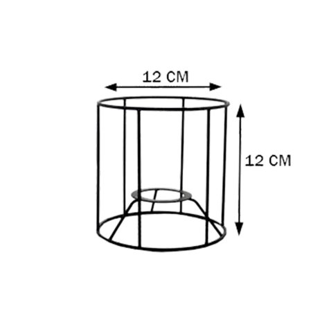 Carcasse abat-jour - Cylindrique C12H12