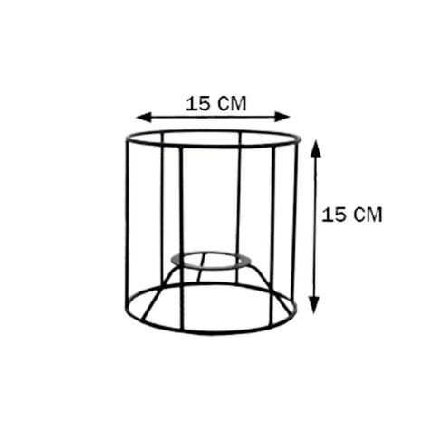 Carcasse abat-jour - Cylindrique C15H15