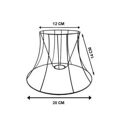 Carcasse abat-jour - Pagode Conique 20 cm