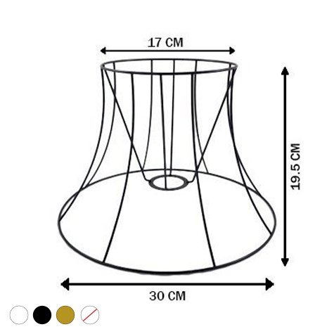Carcasse abat-jour - Pagode Conique ⌀30 cm