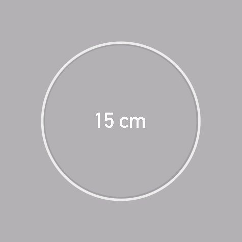 Carcasse d'abat-jour - CERCLE NU  Ø 15 CM