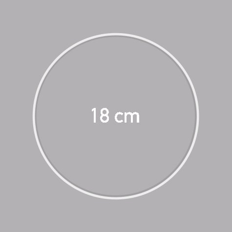 Carcasse d'abat-jour - CERCLE NU 18 CM