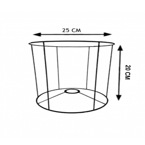 Carcasse d'abat-jour -  Cylindrique - C25H20