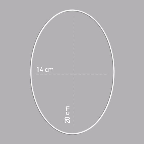 Carcasse d'abat-jour - OVALE NU 20