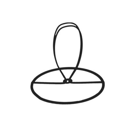 Carcasse d'abat-jour - Pince Flamme ⌀  7 cm