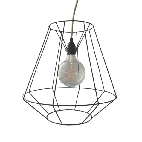 Carcasse d'abat-jour - suspension lanterne - 40 cm