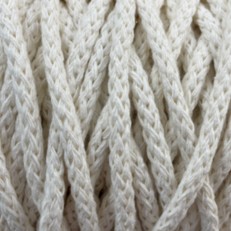 Habillage  - Coton tressé - 5 mm - Ecru / 50 M