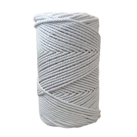 Habillage  - fil de coton Macramé - 2 mm - Blanc / 100 M -