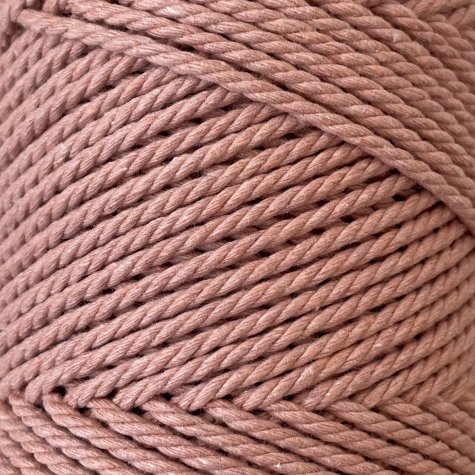 Habillage  - fil de coton Macramé - 2 mm - Blush / 100 M -