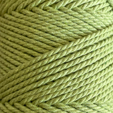 Habillage  - fil de coton Macramé - 2 mm - Vert menthe / 100 M