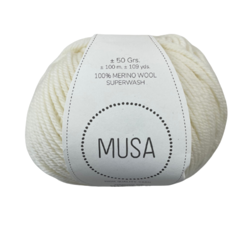 Habillage  - Laine mérinos épaisse ≈  2 mm - DK - Blanc / 100 M