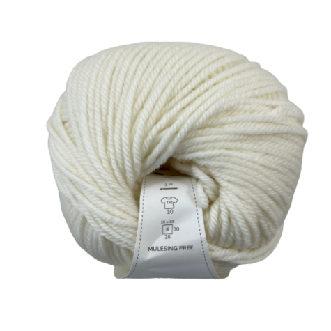 Habillage  - Laine mérinos épaisse ≈  2 mm - DK - Blanc / 100 M