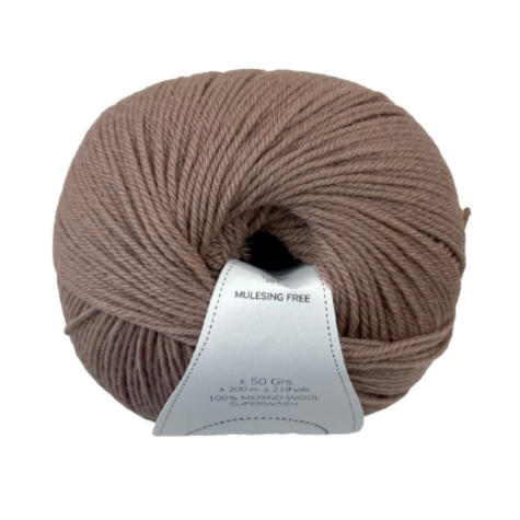 Habillage  - Laine mérinos fine ≈ 1.5 mm - FINGERING - Taupe / 200 M