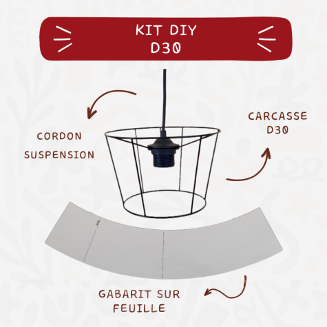 Kit carcasse abat jour - DIY - D30