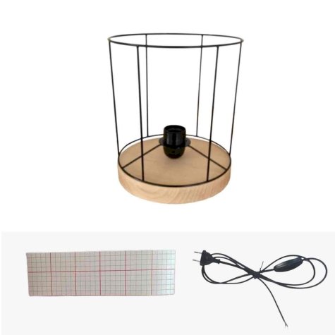 Kit Carcasse d'abat-jour -  DIY - C20H20 sur socle
